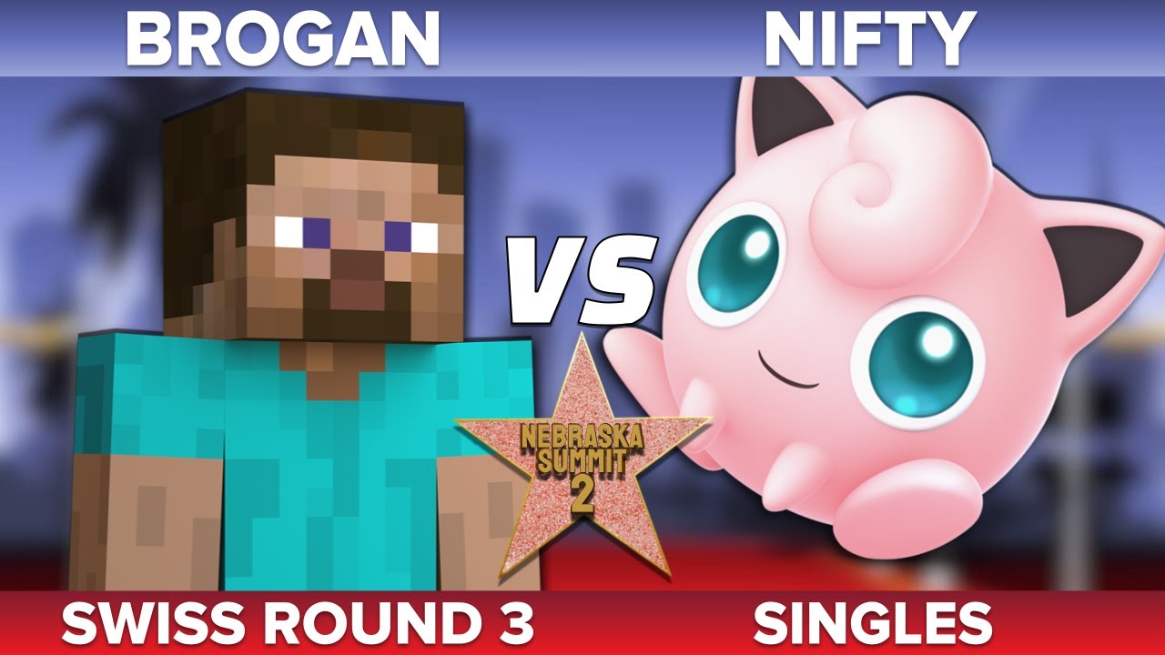 Nebraska Summit 2 - Brogan (Ike, Piranha Plant, Wolf, Steve) vs NiFty (Jigglypuff, Wolf)