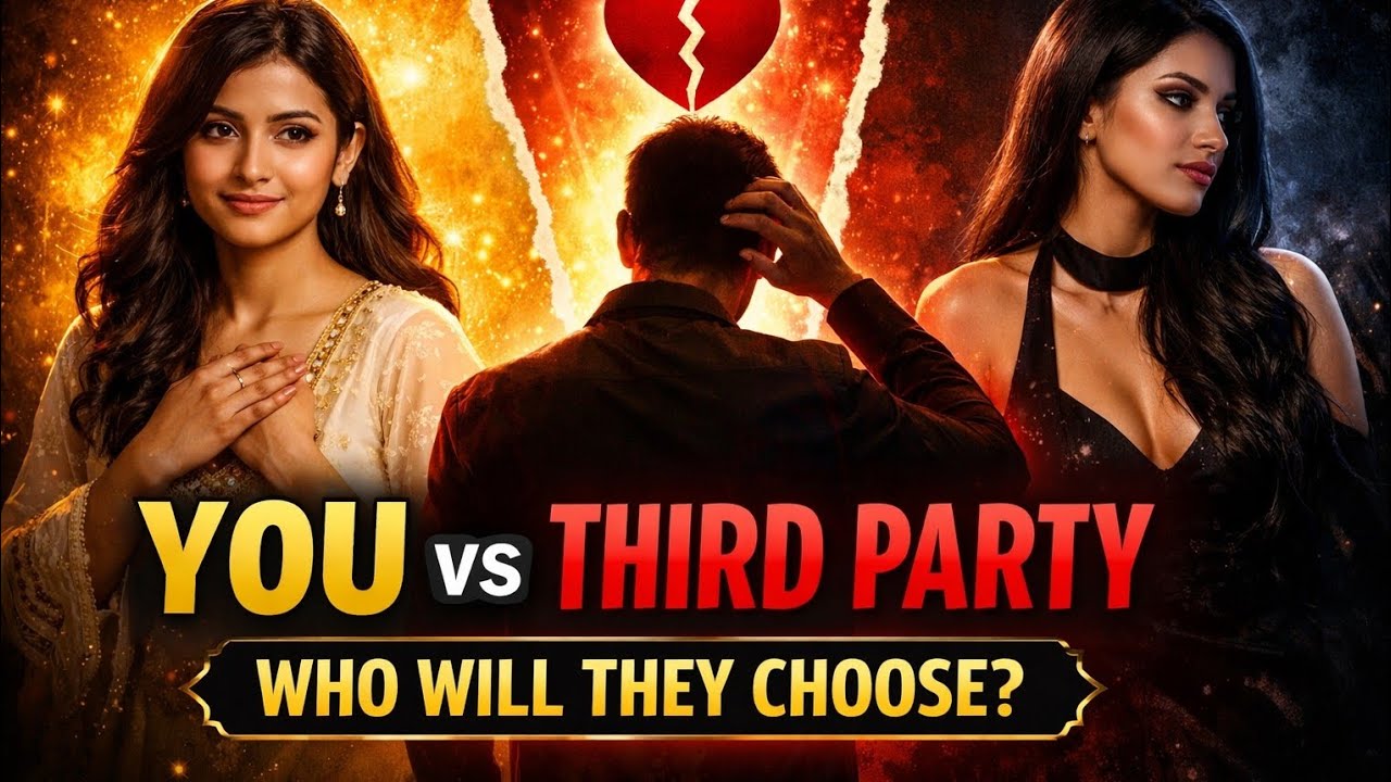YOU vs THIRD PARTY 💔Aapke Person Ki True Feelings Kiske Liye Hai?Next Action& IntentionTarot Reading