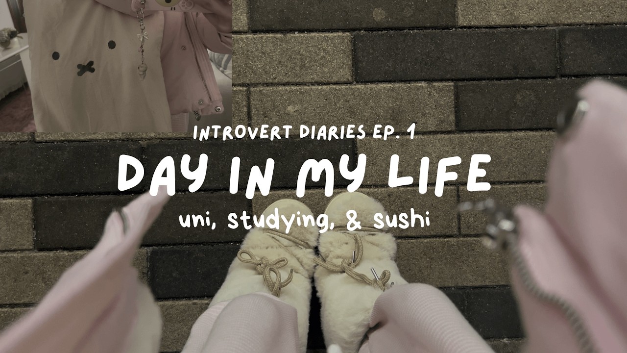 day in my life ᯓ★ | uni, studying, and sushi