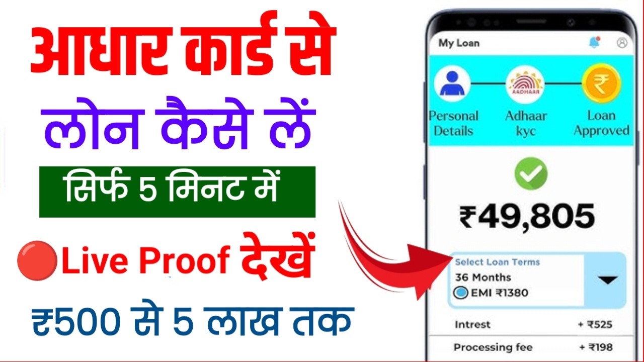 Loan Kaise Le 2026 | लोन कैसे लें? | aadhar card se loan kaise le 2026 | personal loan kaise le