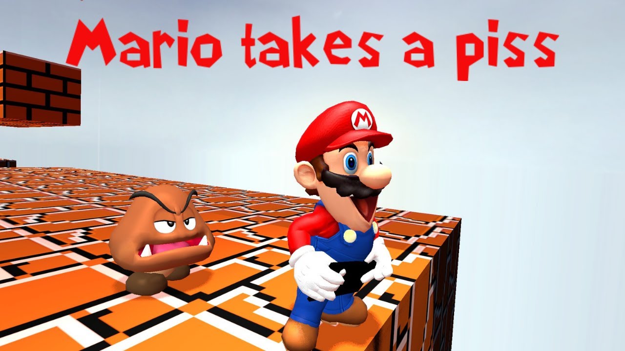 Mario pissing