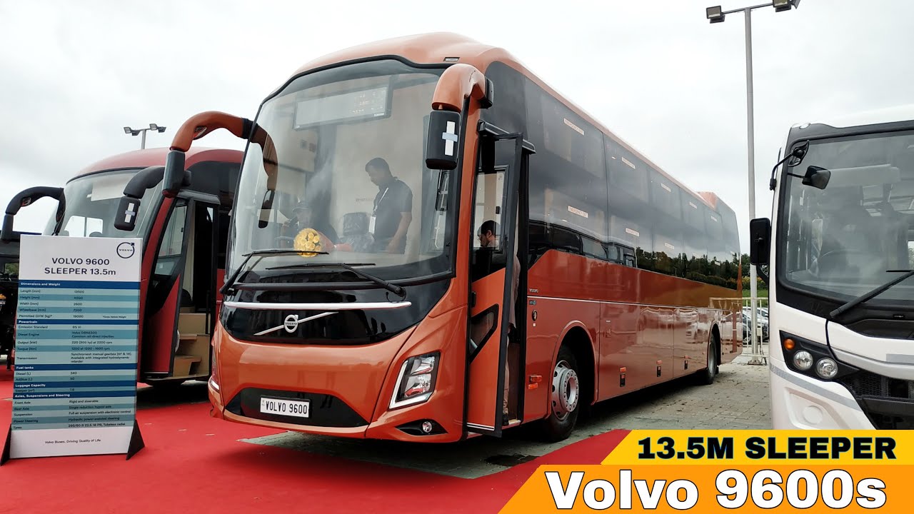 Volvo 9600 Series 13.5 meter Sleeper Bus | Volvo India Launched 9600 series 13.5 m Biaxle Bus
