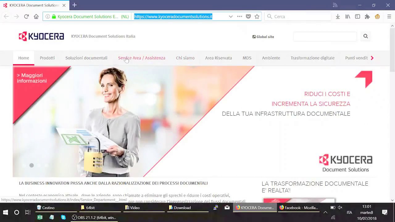 Installazione driver Kyocera Taskalfa 2551 windows 10