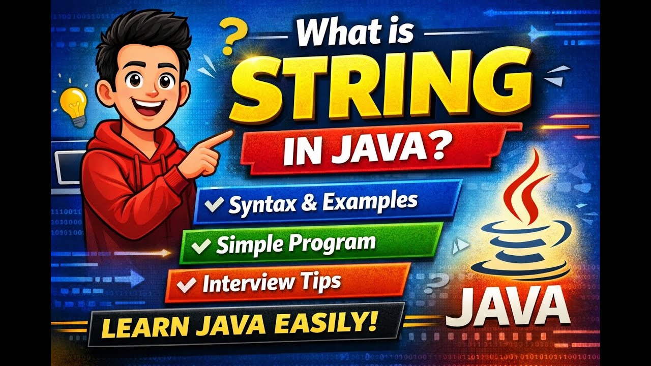 What is STRING in Java?🤔 | Learn in 9 Minutes (Beginner Friendly)| Syntax, Program & Interview Tips🔥
