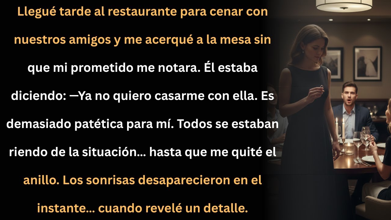 Llegué tarde y escuché a mi prometido humillarme… hasta que hice esto frente a todos.