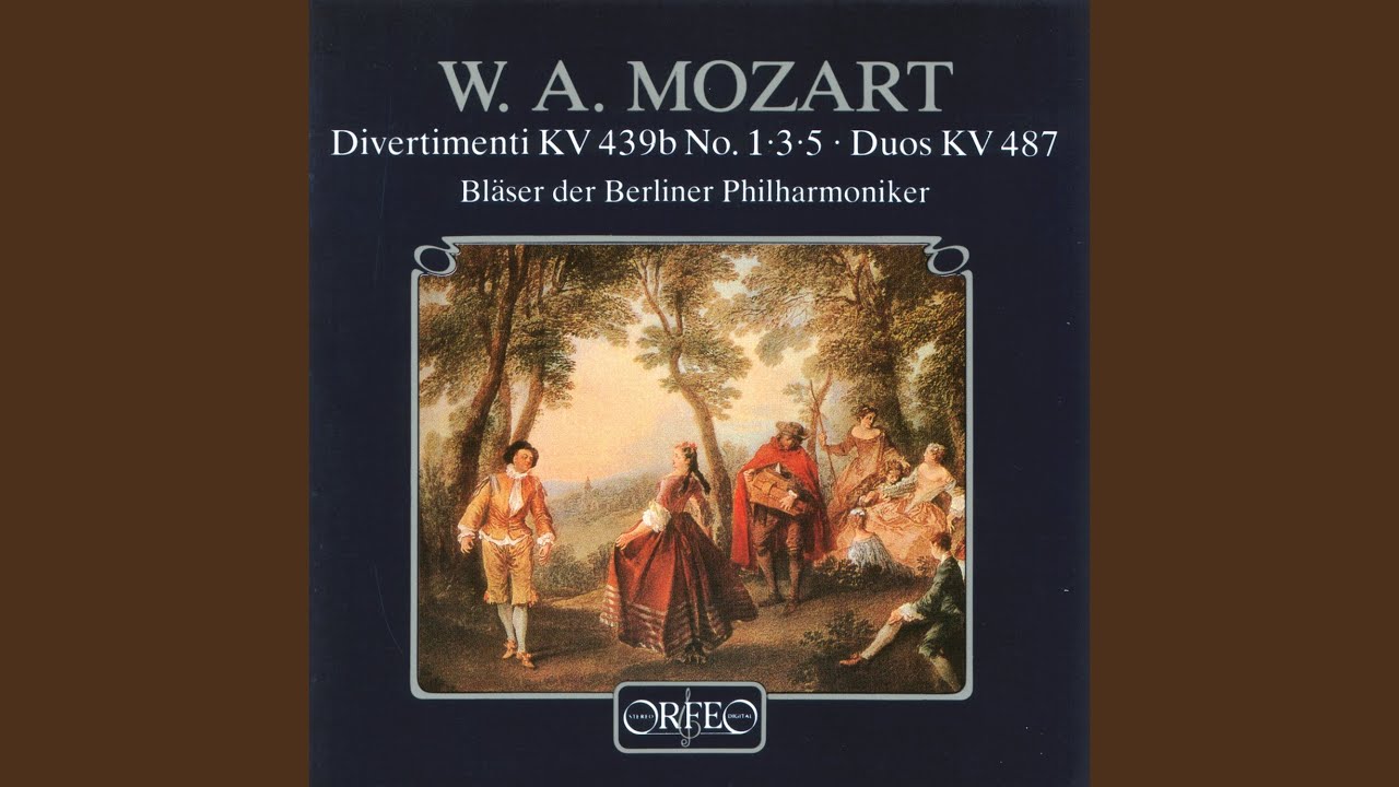 5 Divertimento in B-Flat Major, K. 439b, No. 3: I. Allegro