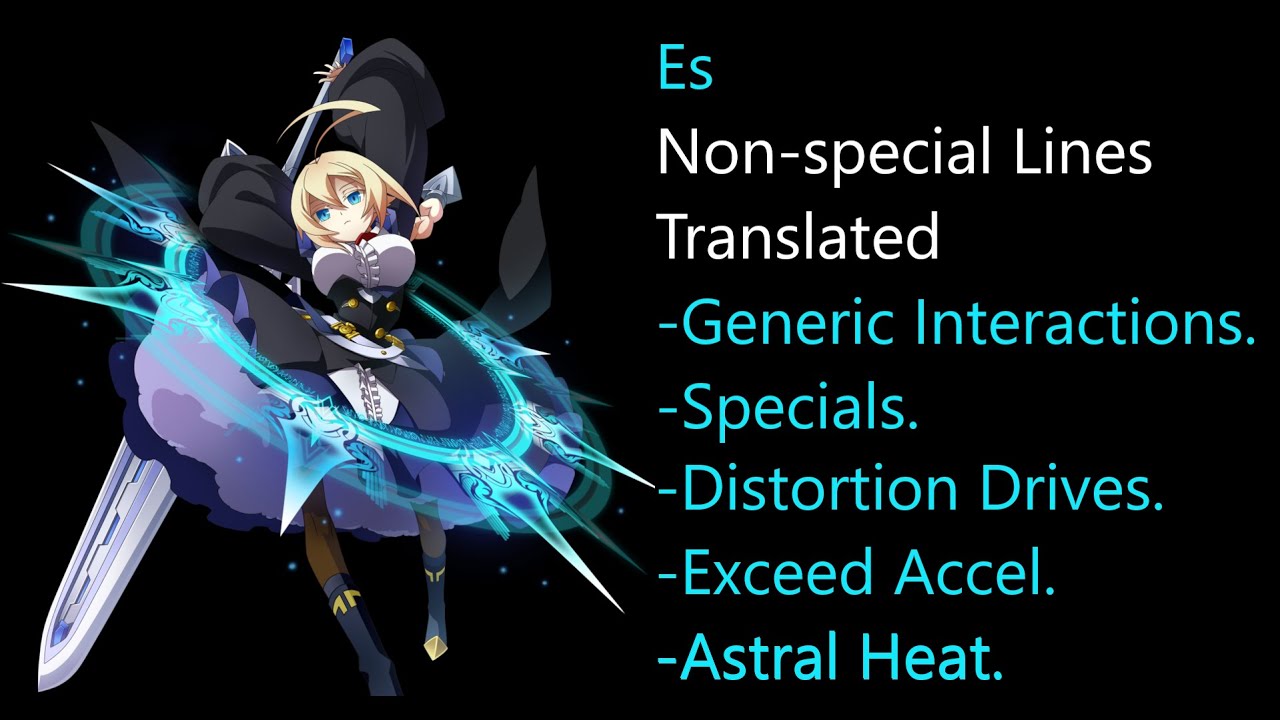 BlazBlue Centralfiction Es Fully Translated