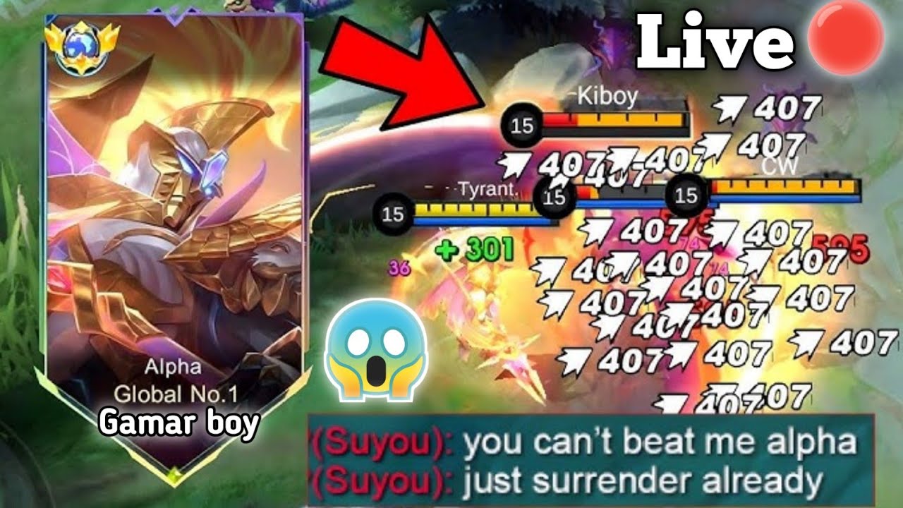 ALPHA EXP LANE IS META! ONE HIT BUILT AND EMBLEM (must try) 