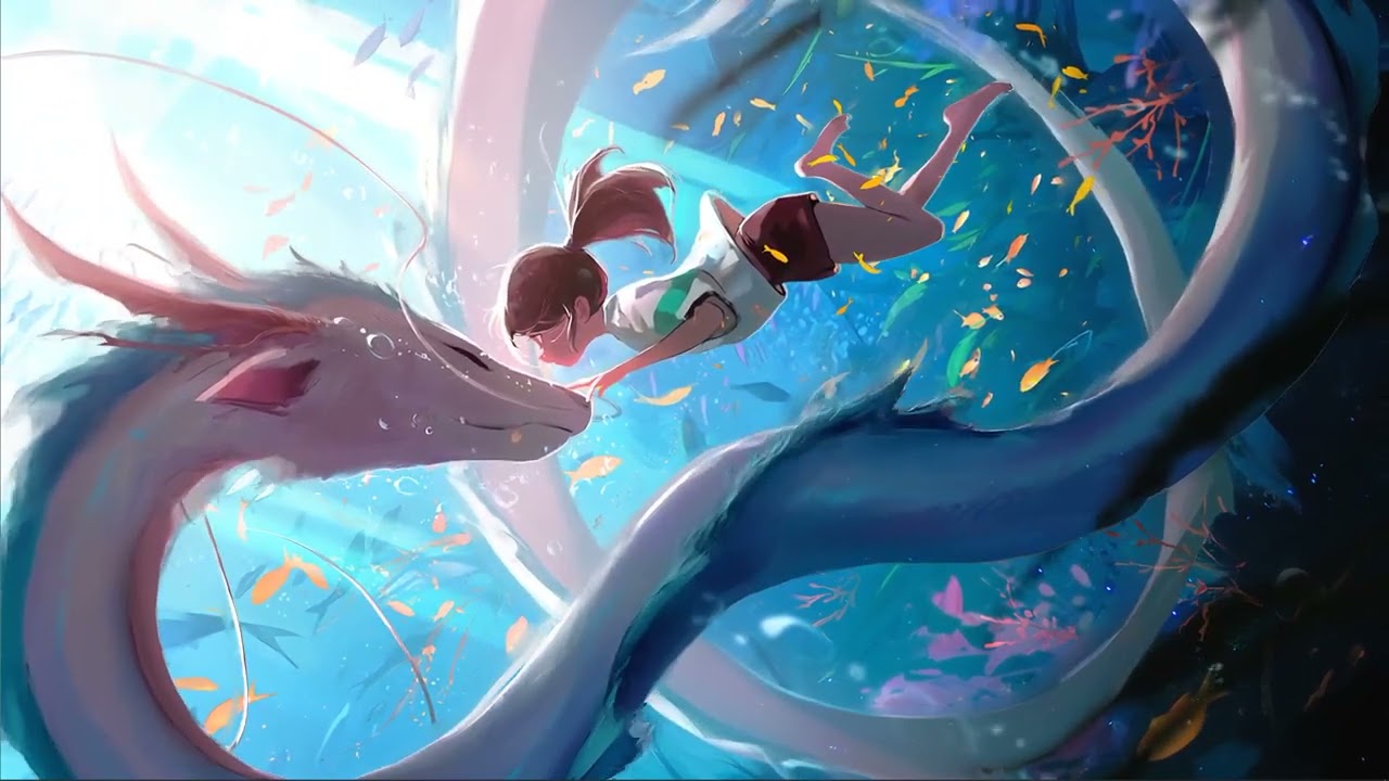 Girl And Water Dragon Live Wallpaper