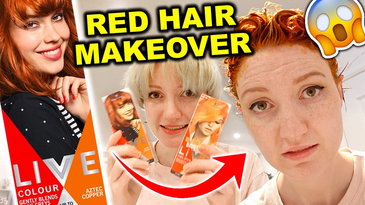 DYING MY HAIR RED!! MIXING SCHWARZKOPF LIVE AZTEC COPPER & TANGERINE TWIST (going back to ginger!!)
