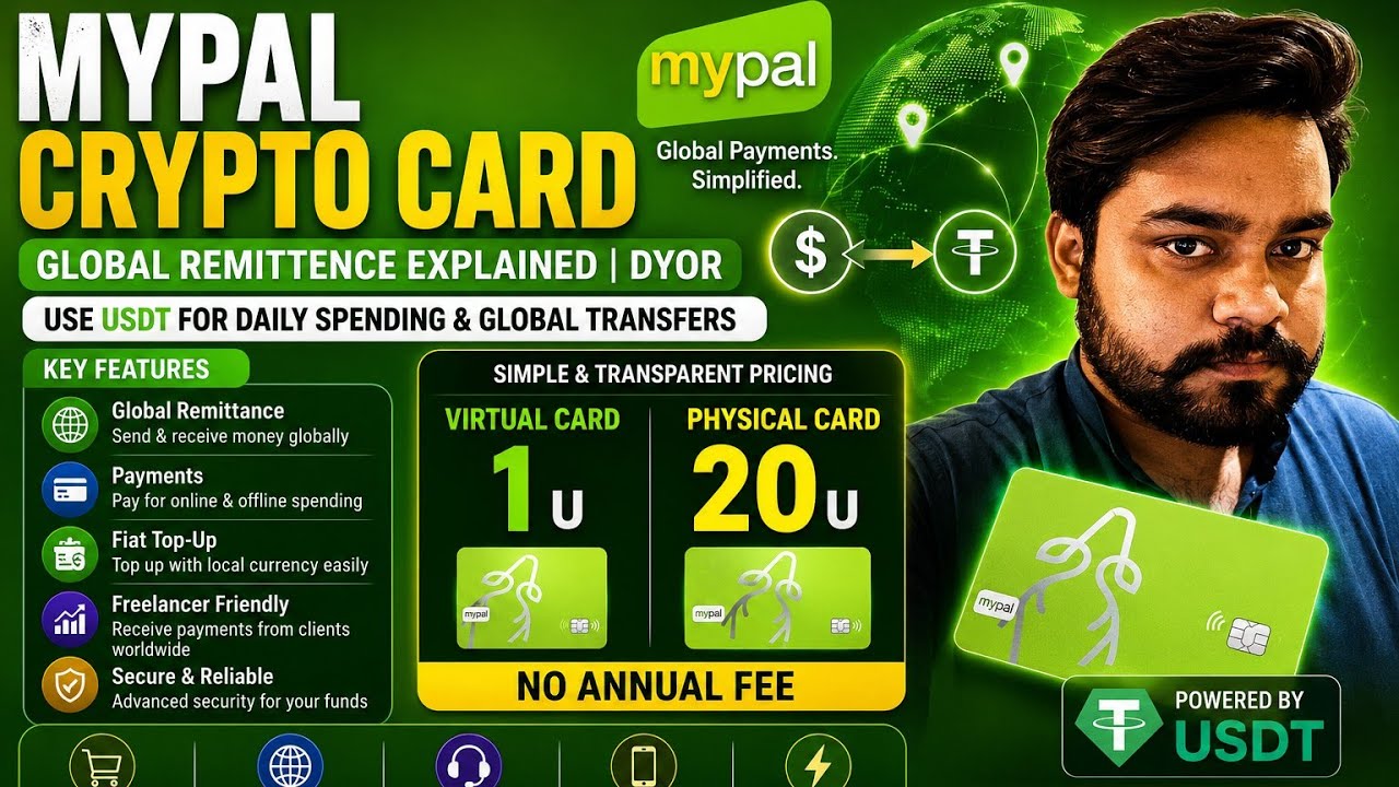 MyPal Crypto Card Review | Spend USDT Anywhere with Global Transfers