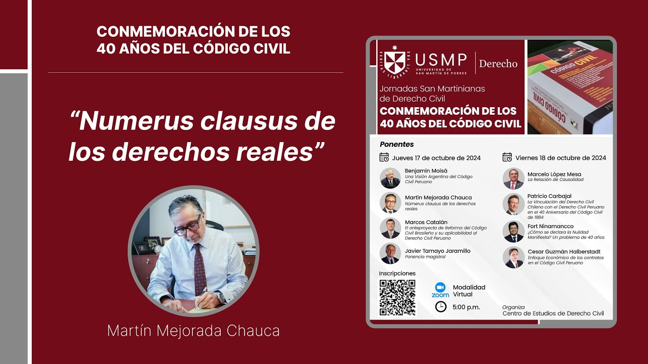 Numerus clausus de los derechos reales | Martín Mejorada