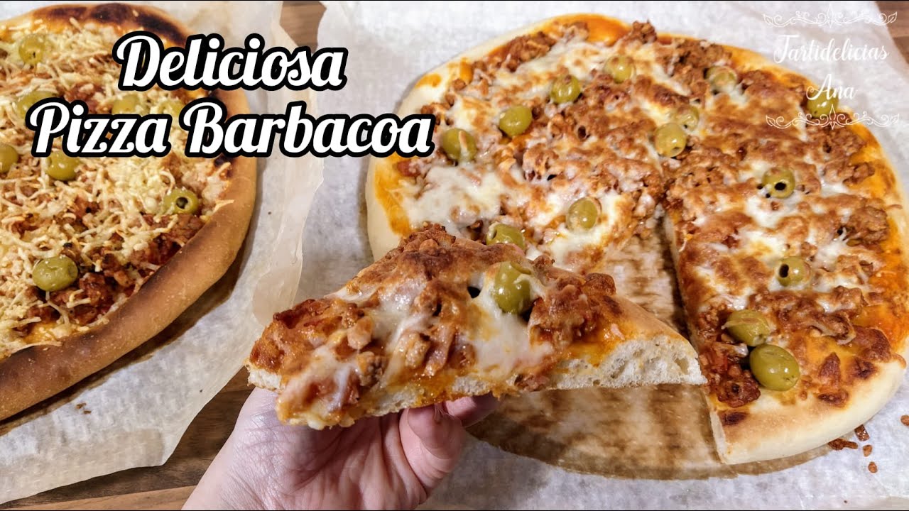 Cómo Hacer PIZZA BARBACOA FÁCIL Con MASA CASERA!