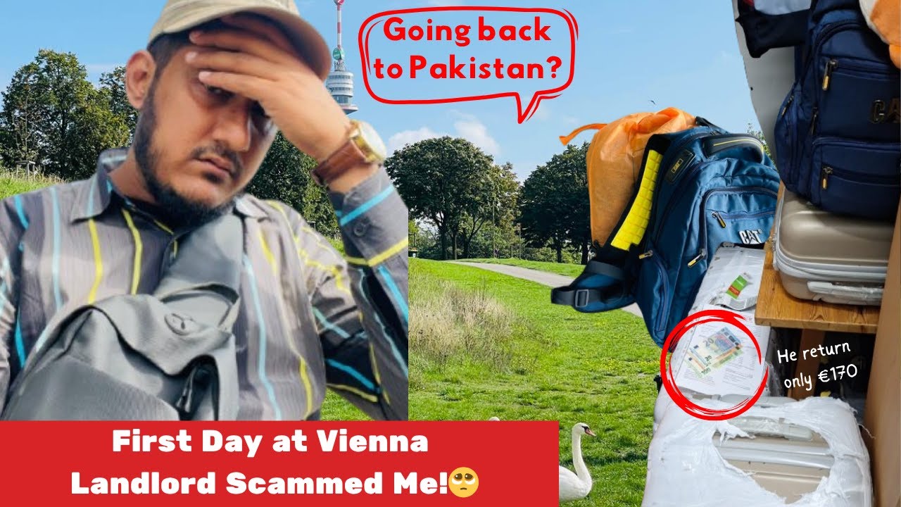 My First Day at Vienna | From 3 Lakh Job in Pakistan to Vienna Streets | My Landlord Scammed Me 😔