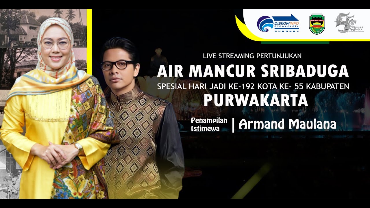 LIVE STREAMING PERTUNJUKAN AIR MANCUR SRIBADUGA SPESIAL HUT PURWAKARTA TAHUN 2023