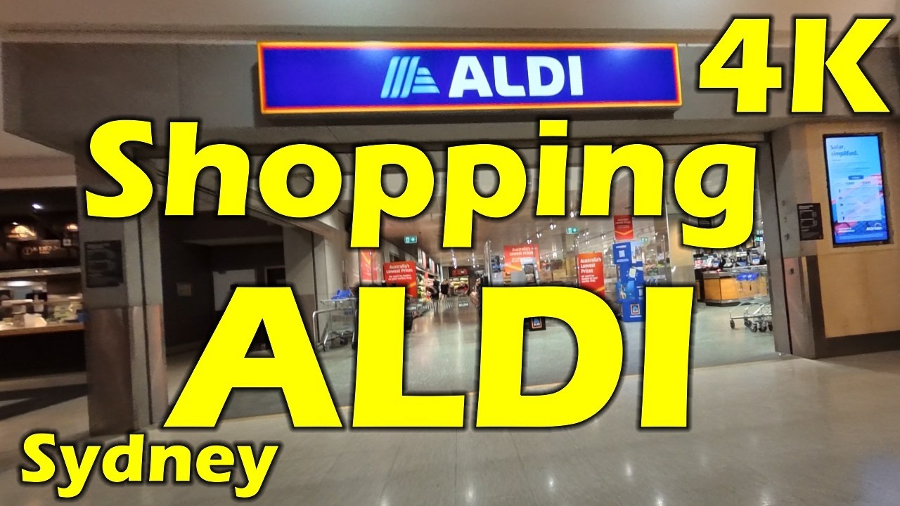 Shopping Aldi, Sydney, Australia - 4K