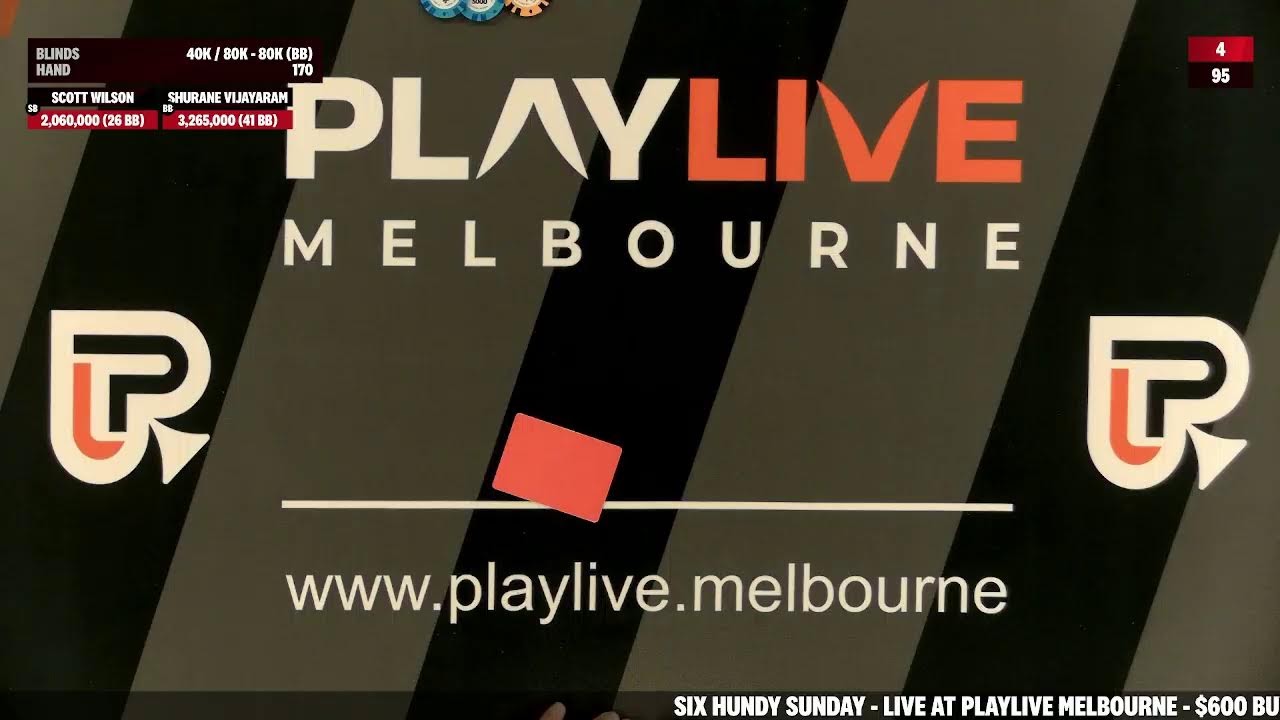 SIX HUNDY SUNDAY - LIVE AT PLAYLIVE MELBOURNE - $600 BUY IN - $47,500 PRIZE POOL