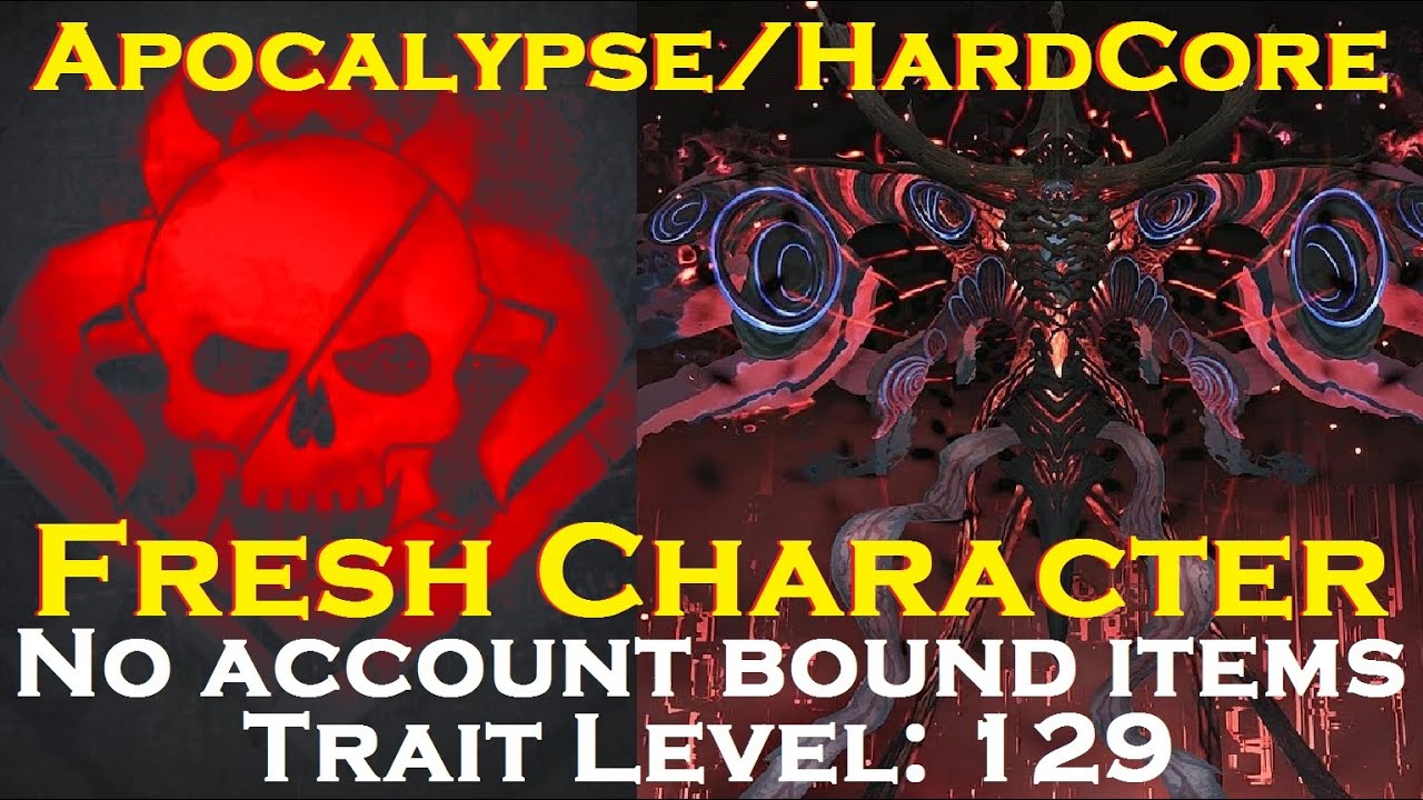 Remnant: From the Ashes: Dreamer/Nightmare, Apocalypse, Hardcore, Fresh Character, Trait Level: 129.