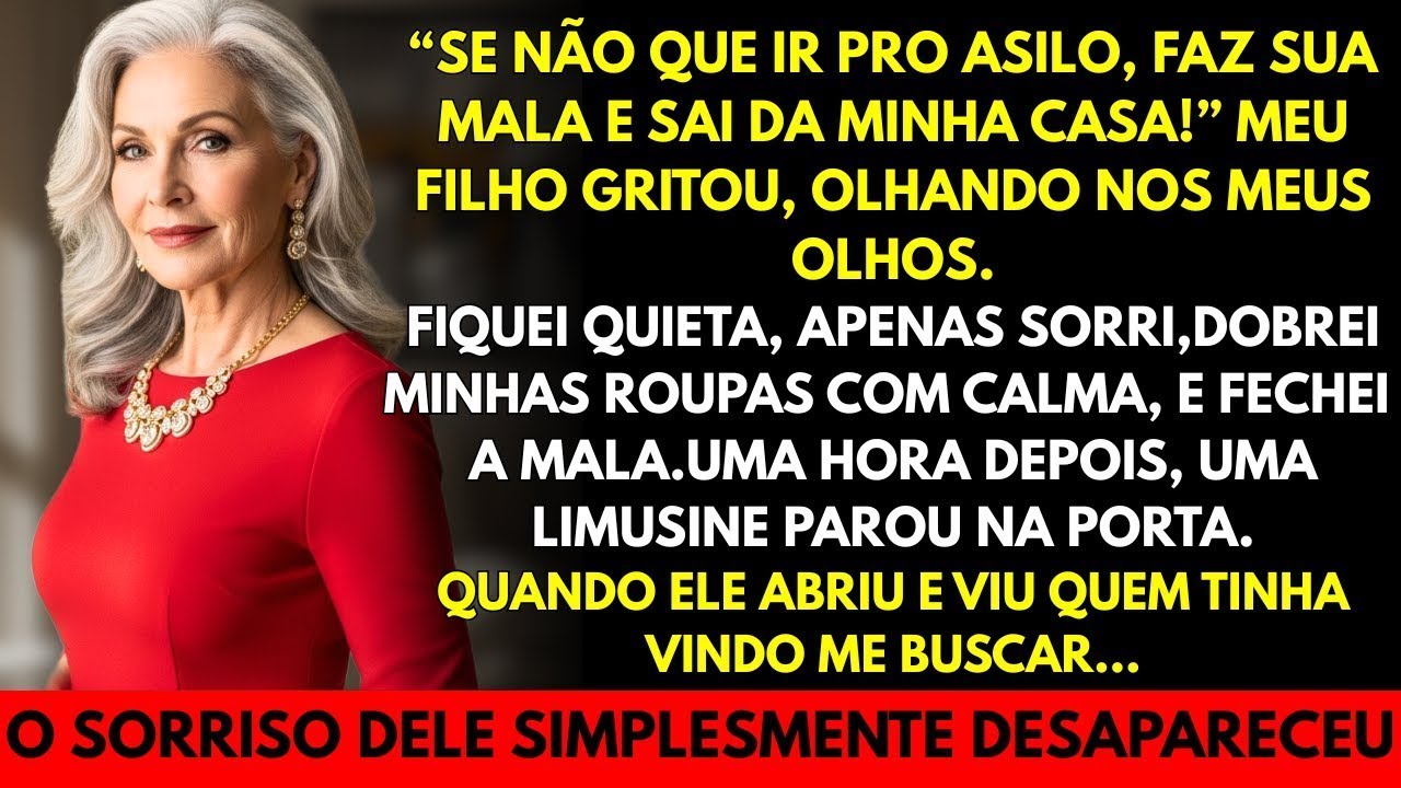 Meu filho gritou “Se não quer ir pro asilo, saia da minha casa!” Uma hora depois…chegou uma limus