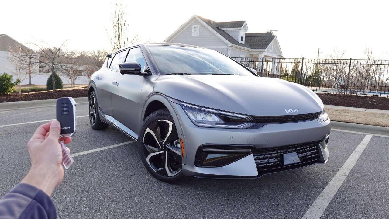 2023 KIA EV6 GT Line AWD: Start Up, Walkaround, Remote Smart Park, Test Drive and Review