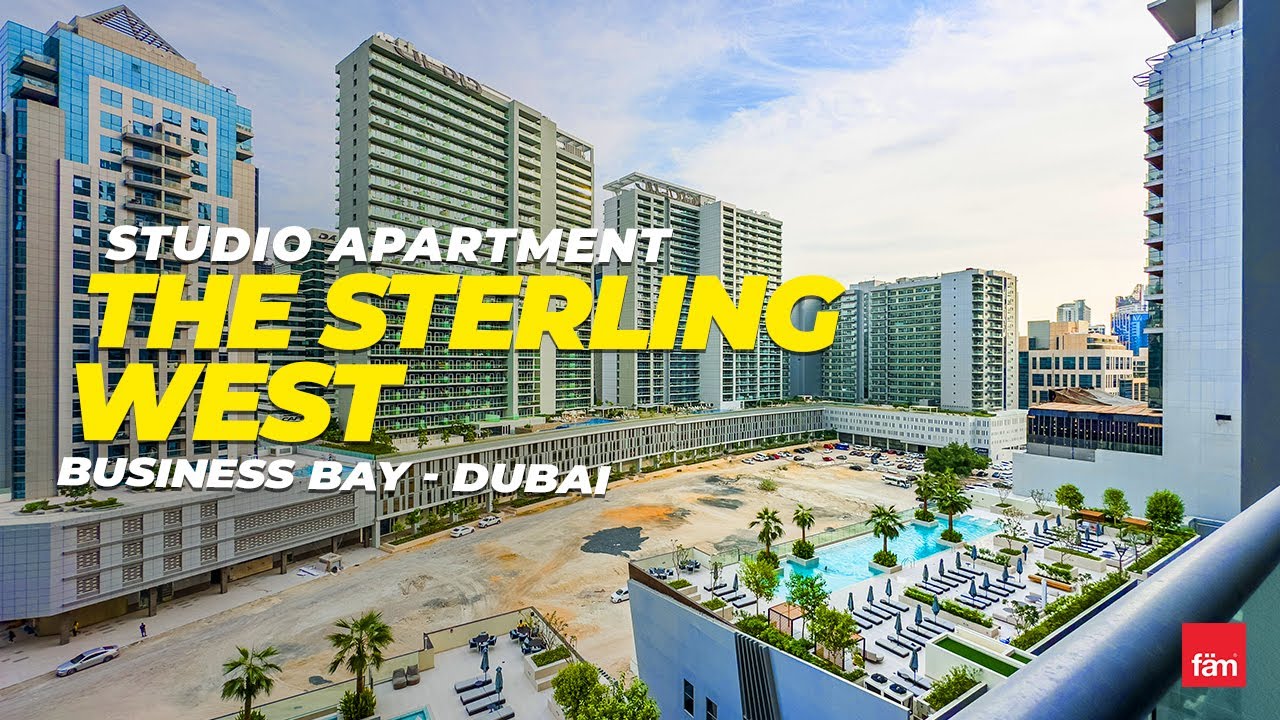 Stunning Studio Apartment in The Sterling West, Business Bay - Dubai