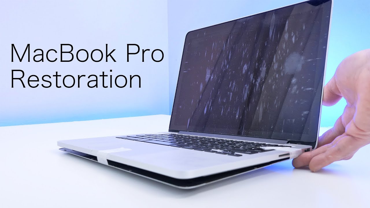 前任者が修理難易度激高で投げ出したMacBook Proのジャンクを簡単に修理してみた。【バッテリー交換 コーティング剥がし】