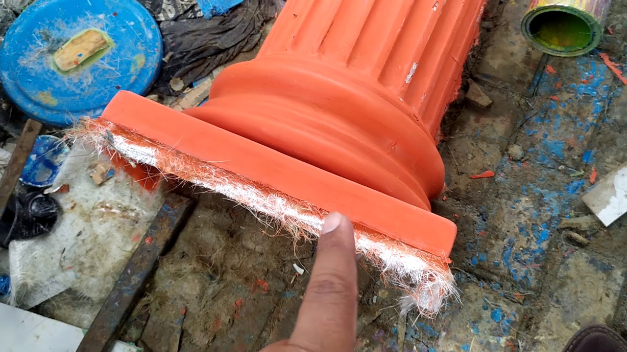Hasil cetak tiang profil fiberglass