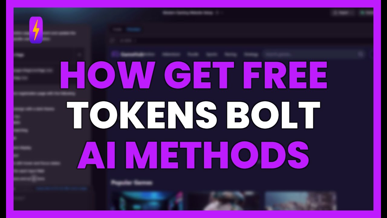 How to GET FREE TOKENS in BOLT AI: Methods