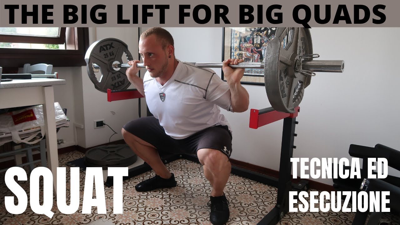 TUTORIAL SQUAT, esecuzione, tecnica ed errori