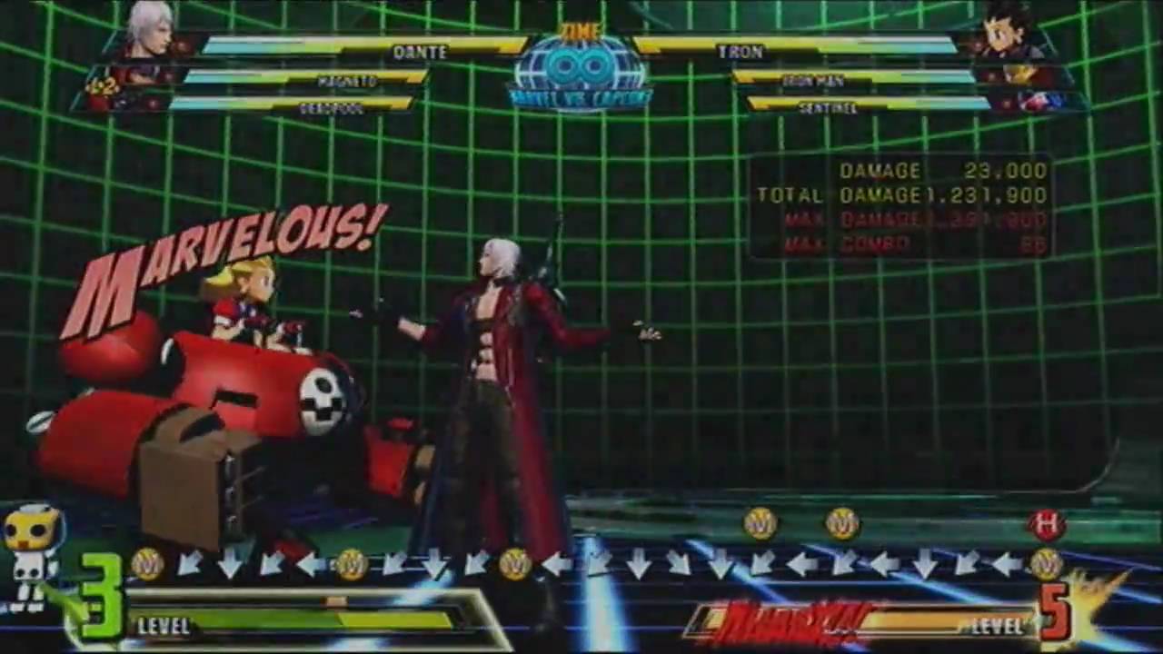 MvC3 Stylish Dante Combos #2 (Player: TQ)