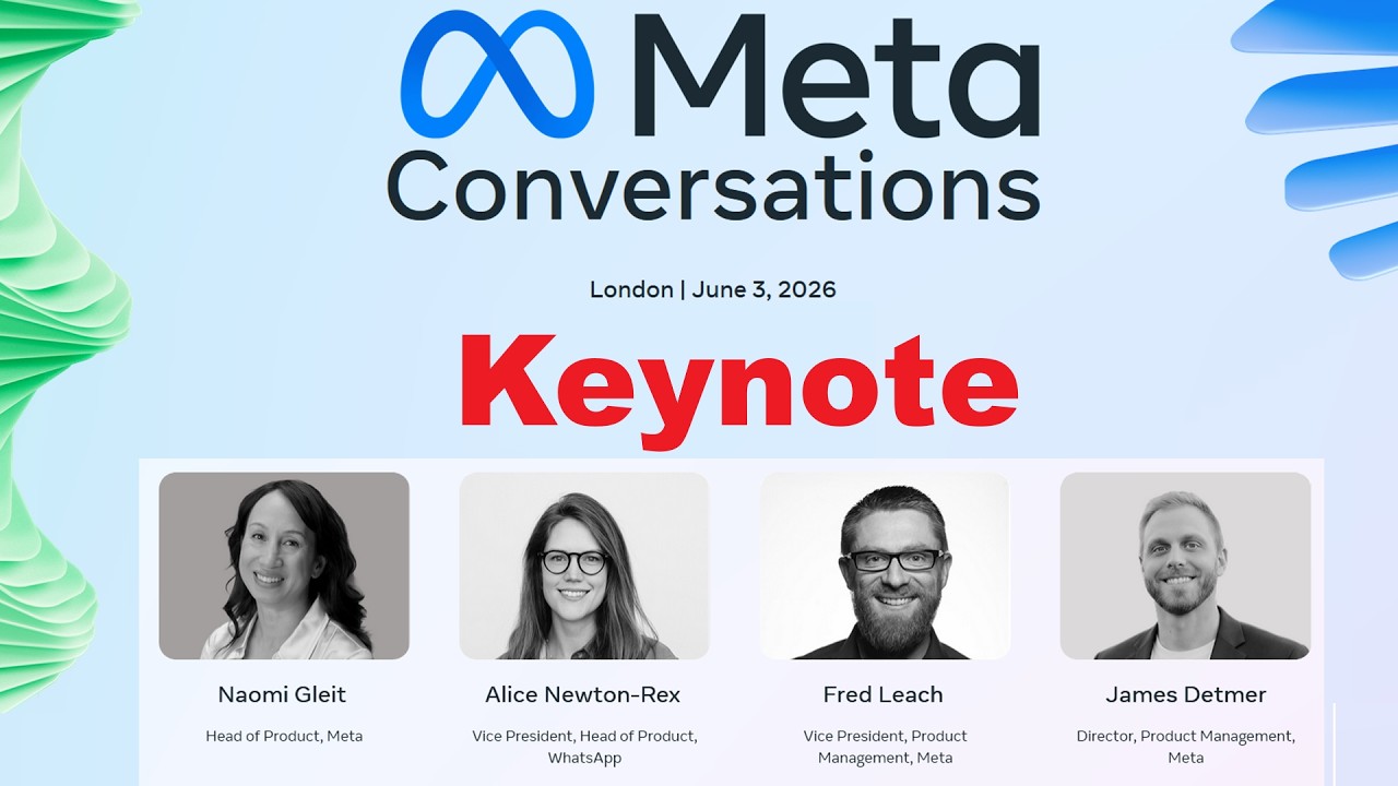 Основной доклад Meta Conversations 2026: Бизнес-агент WhatsApp на основе ИИ, чат-коммерция, поиск...