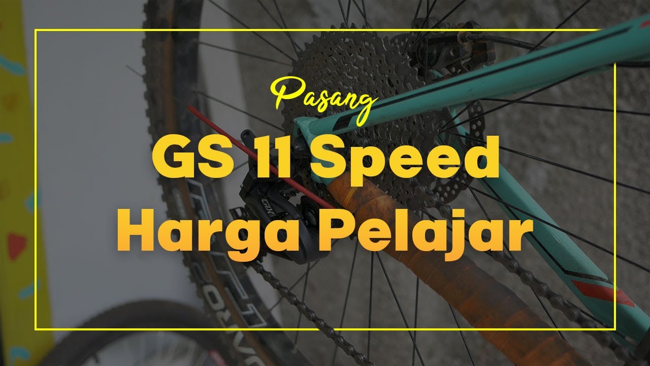 Pasang groupset 11 speed harga pelajar Sensah CRX