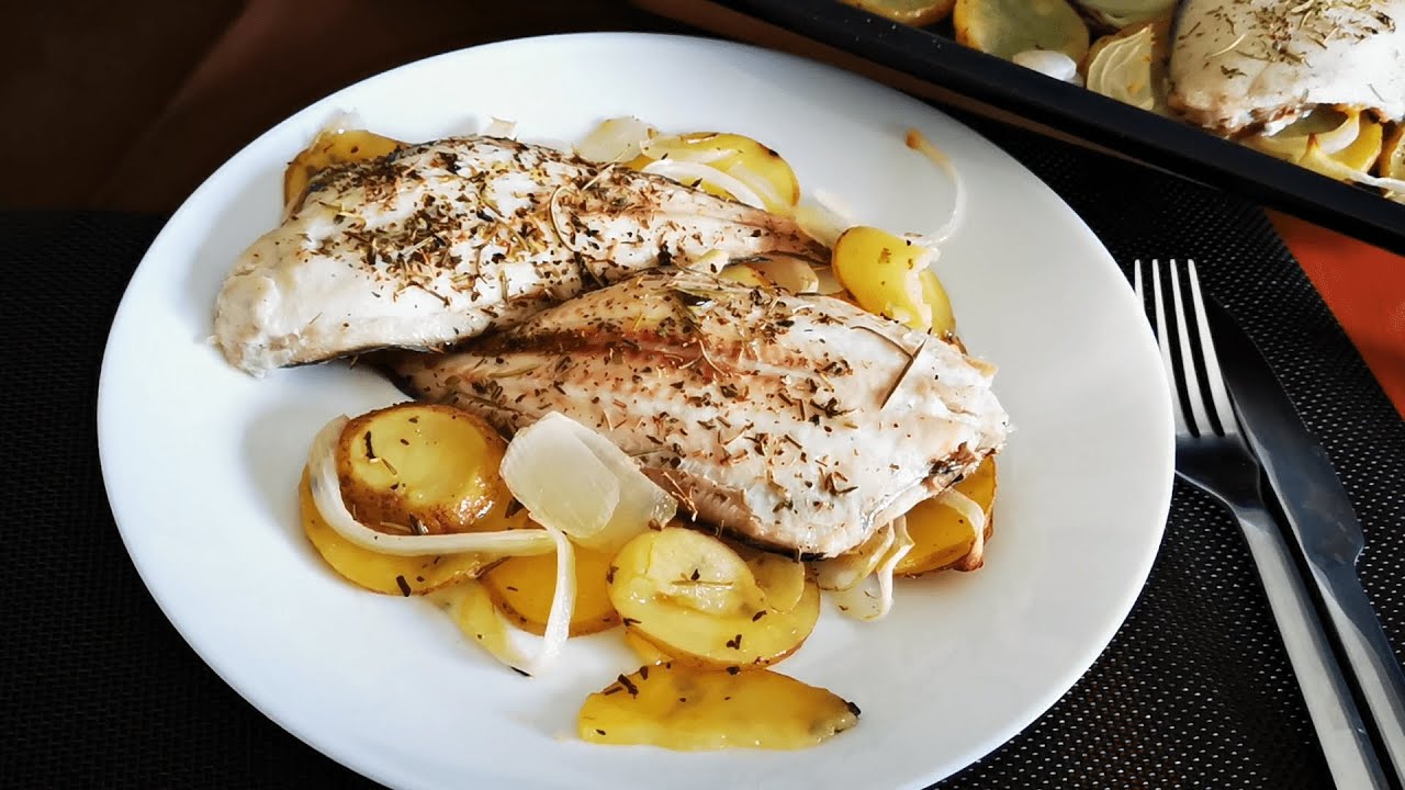Cómo hacer Lenguado al Horno con Patatas Fácil y Rápido