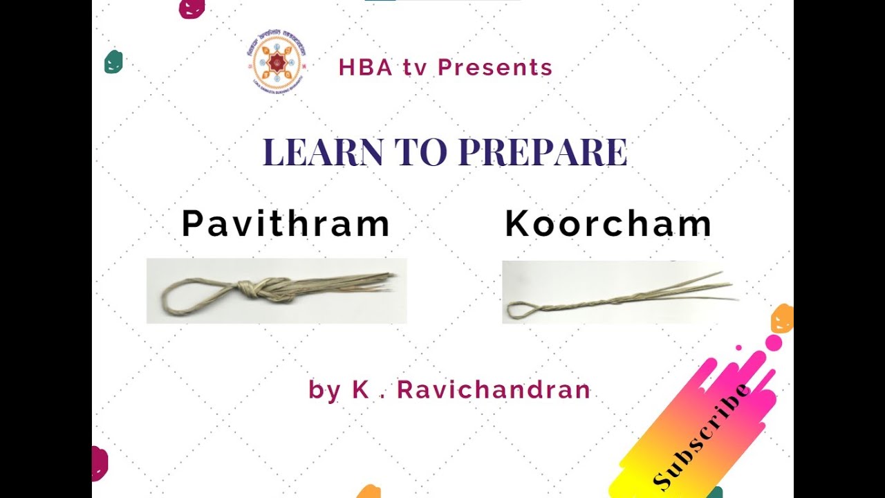 HBA Family | Learn to Prepare Pavithram | Koorcham  - by Sri. K . Ravichandran