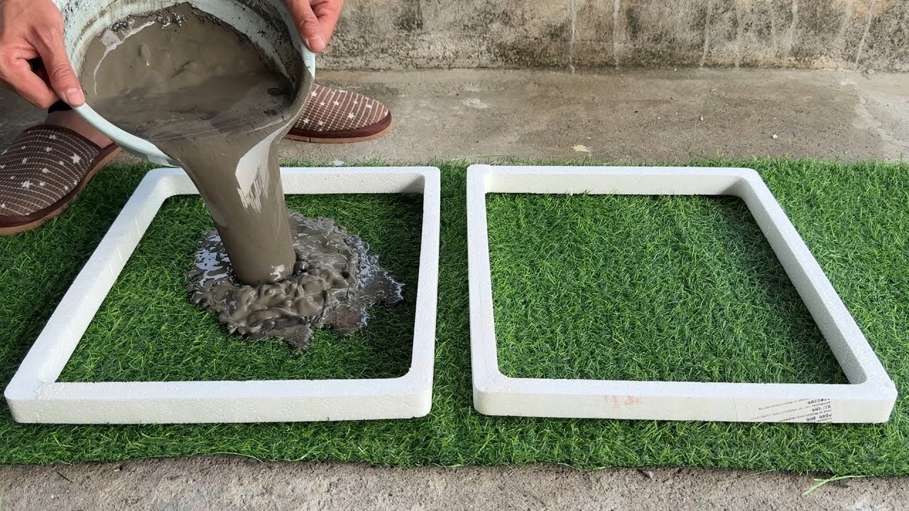 Amazing cement art ideas at home // Easy way to make the most unique cement flower pot for you