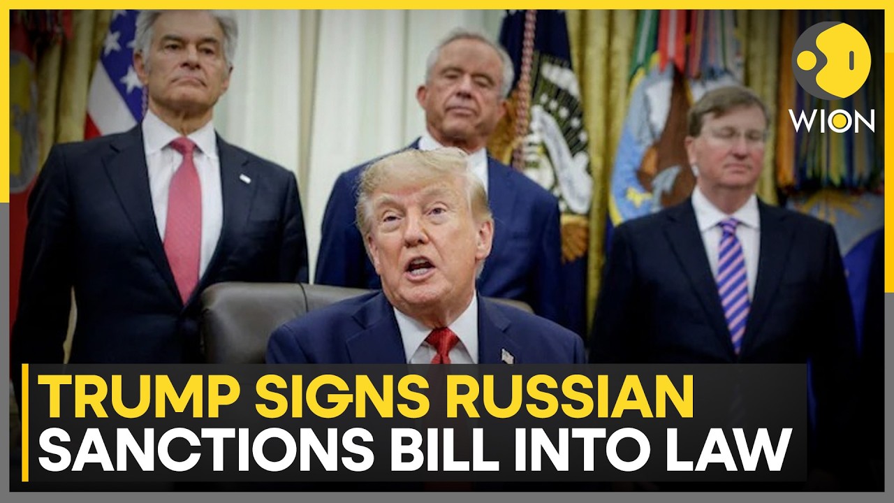 Trump Signs Sweeping Russia Sanctions Bill Into Law | WION News