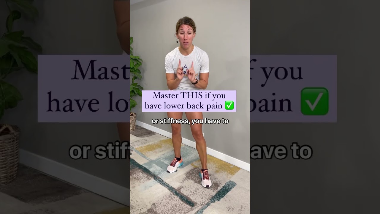 Master this to help with lower back pain and stiffness