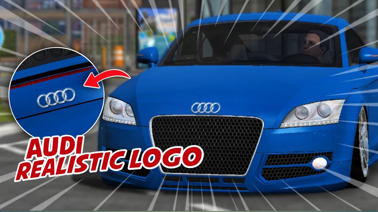How To Make Realistic Audi Logo Design Tutorial Car Parking Multiplayer 