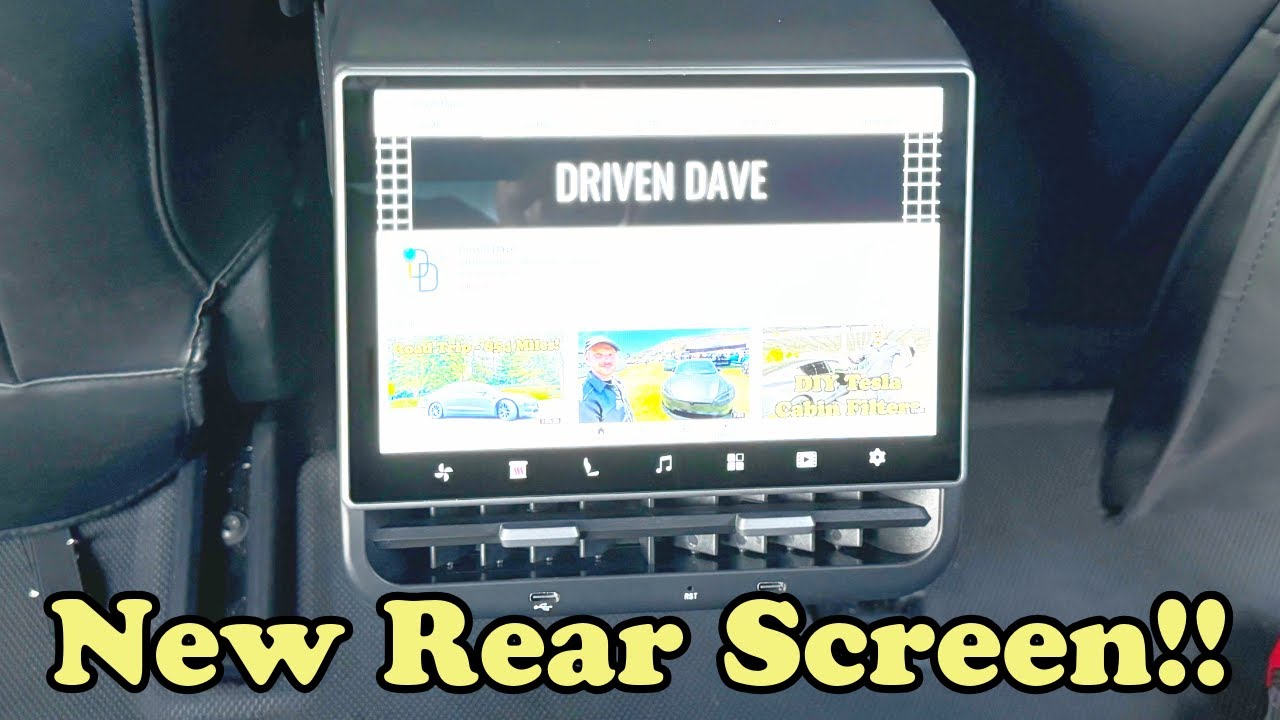 This Tesla Rear Screen Changes Everything for Families