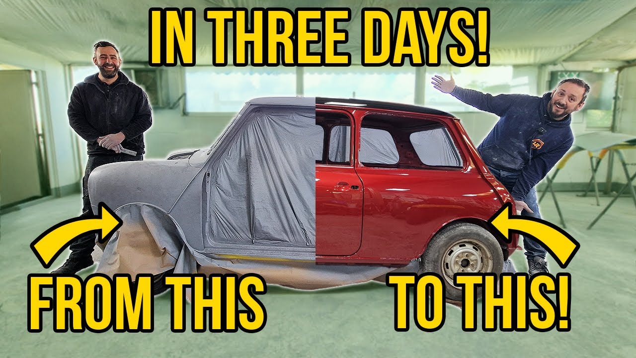 Painting a Classic Mini in THREE DAYS for a Fellow YouTuber!