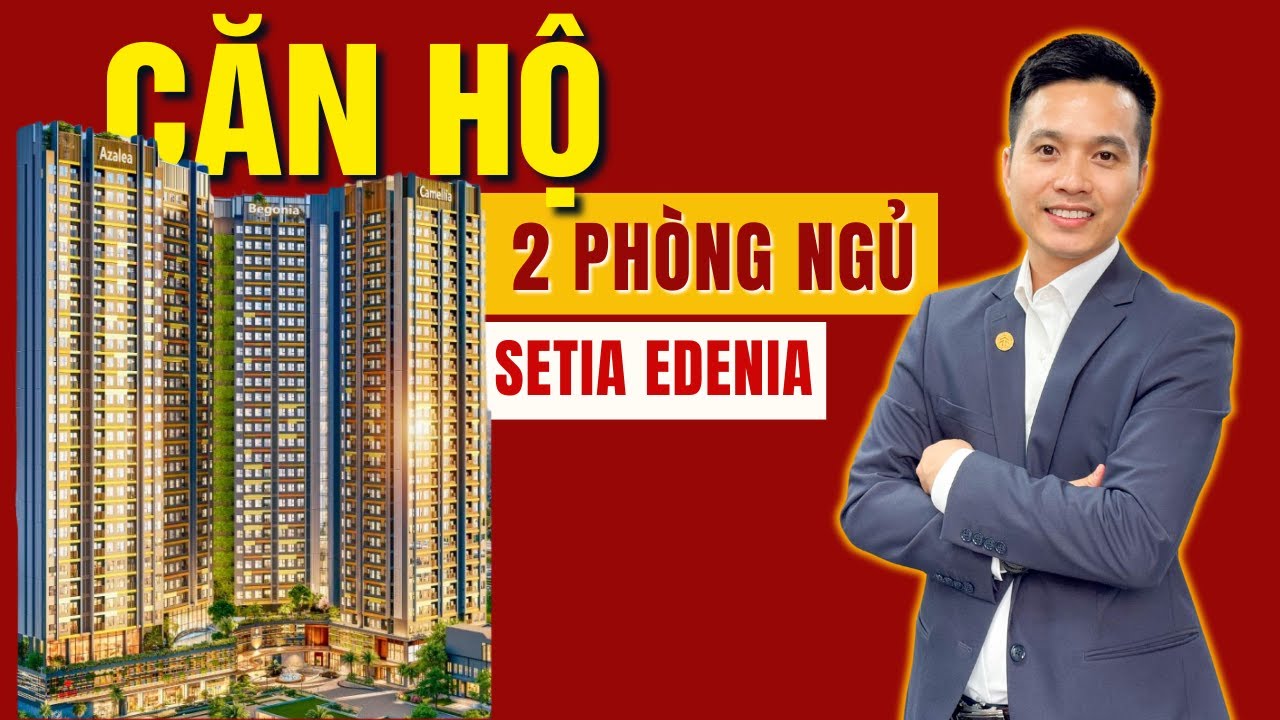 Tham quan căn 2PN Setia Edenia: phòng khách – phòng ngủ – phơi đồ đều đón sáng