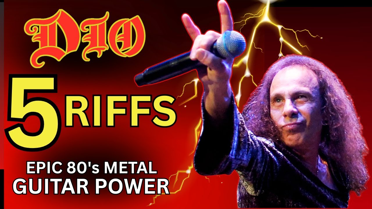 5 Must Know DIO Riffs (Epic 80's Metal Guitar!)