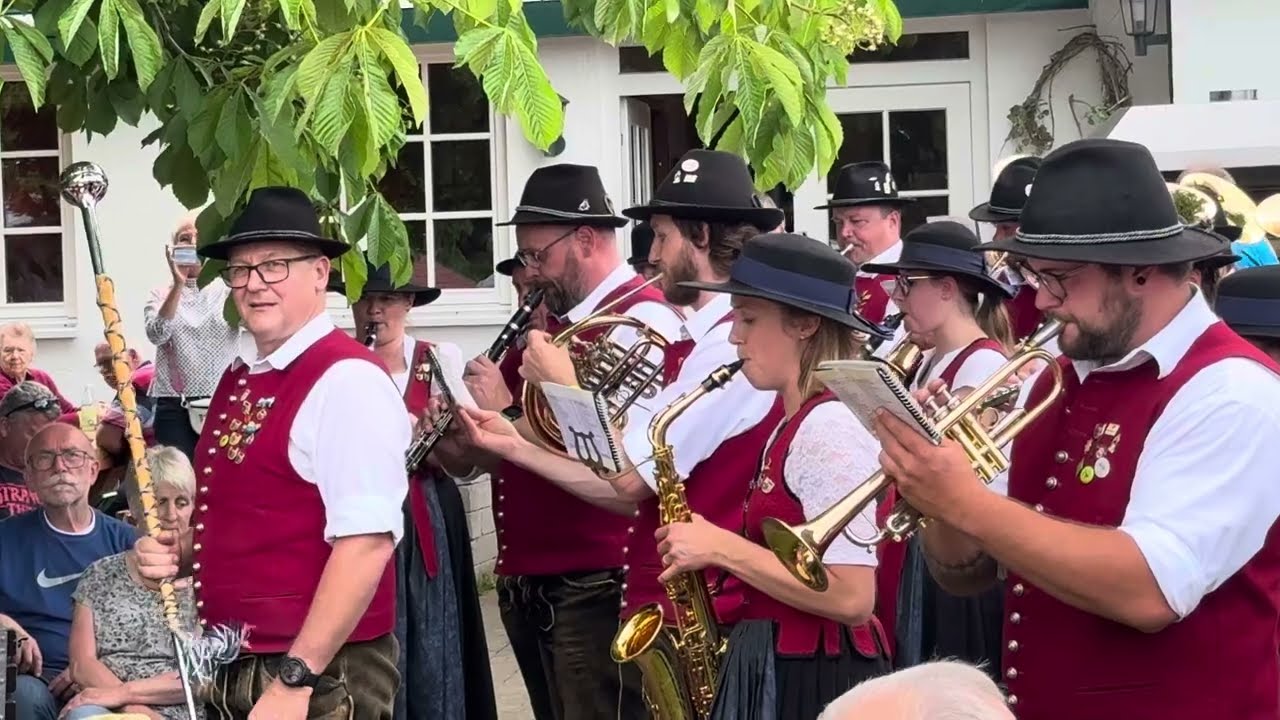 Musikkapelle Missen-Wilhams, Video 3 am 06. Juni 2024, beim Waldhäusle Waltenhofen
