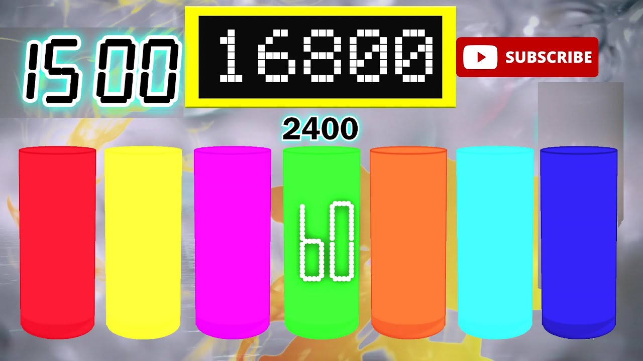 BCG 15 Minutes Countdown (7 Color 120-Sec Glass filling - 16,800 Subs) Remix Bejeweled Twisted Timer