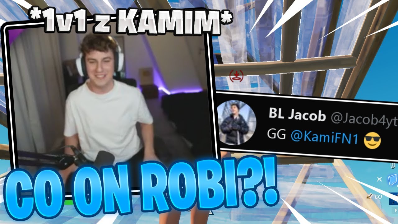 😨 JACOB *W SZOKU* PODCZAS GRANIA 1vs1 z KAMIM w SEZONIE 2 FORTNITE!