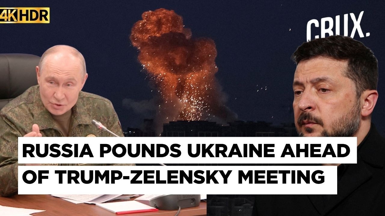 Explosions Rock Kyiv as Russian Strikes Hit Ukraine Ahead of Trump-Zelensky Meet at NATO Summit | 4K