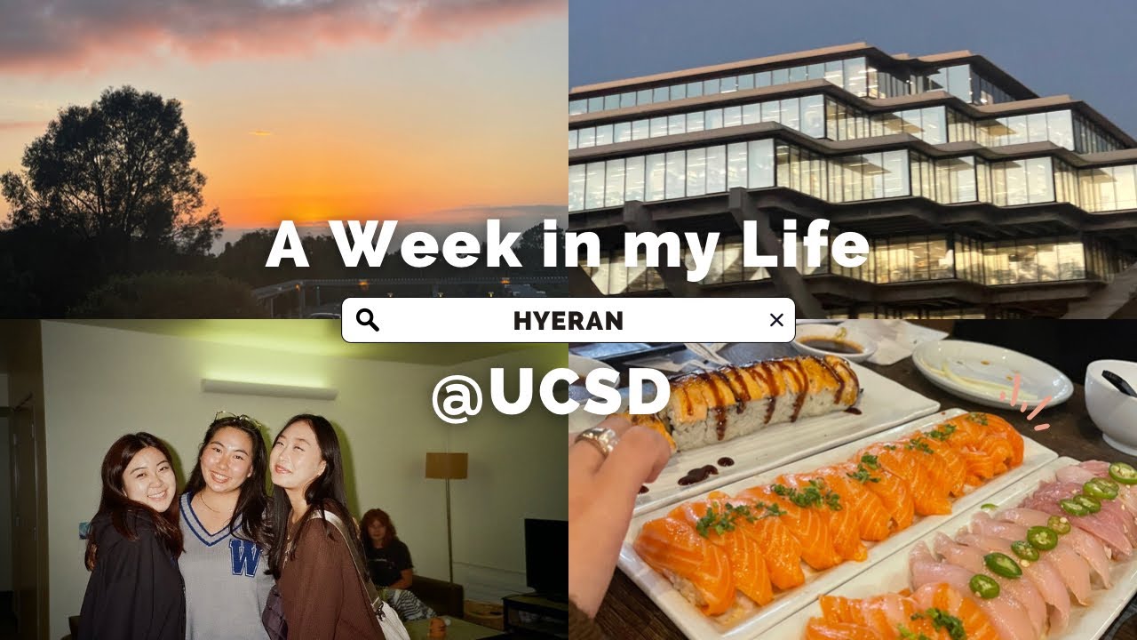 week in my life @ucsd// working, classes, good food :), busy week