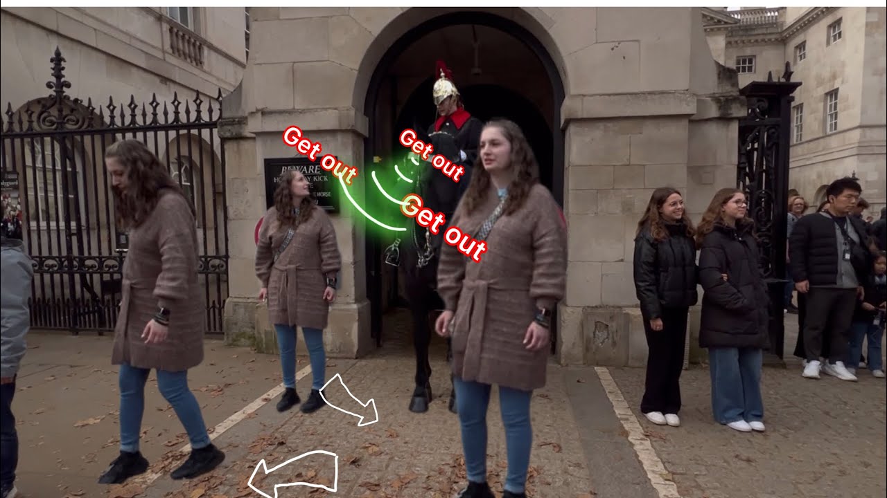 THE GUARD HAD TO WARM HER 4 TIMES BEFORE THE GIRL WOULD COME OUTSIDE