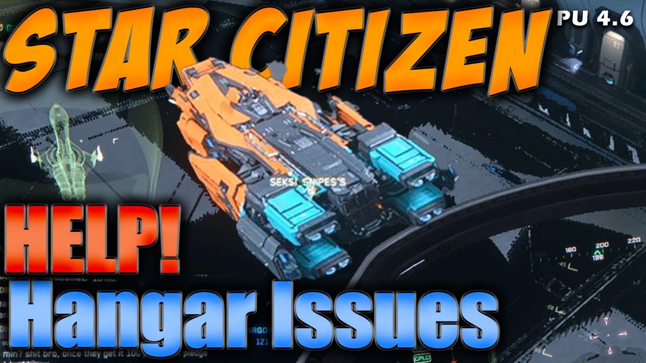 HELP! Persistent Hangar Overlay Glitch in Star Citizen - Ships Turn Blocky & Kiosks Go Black