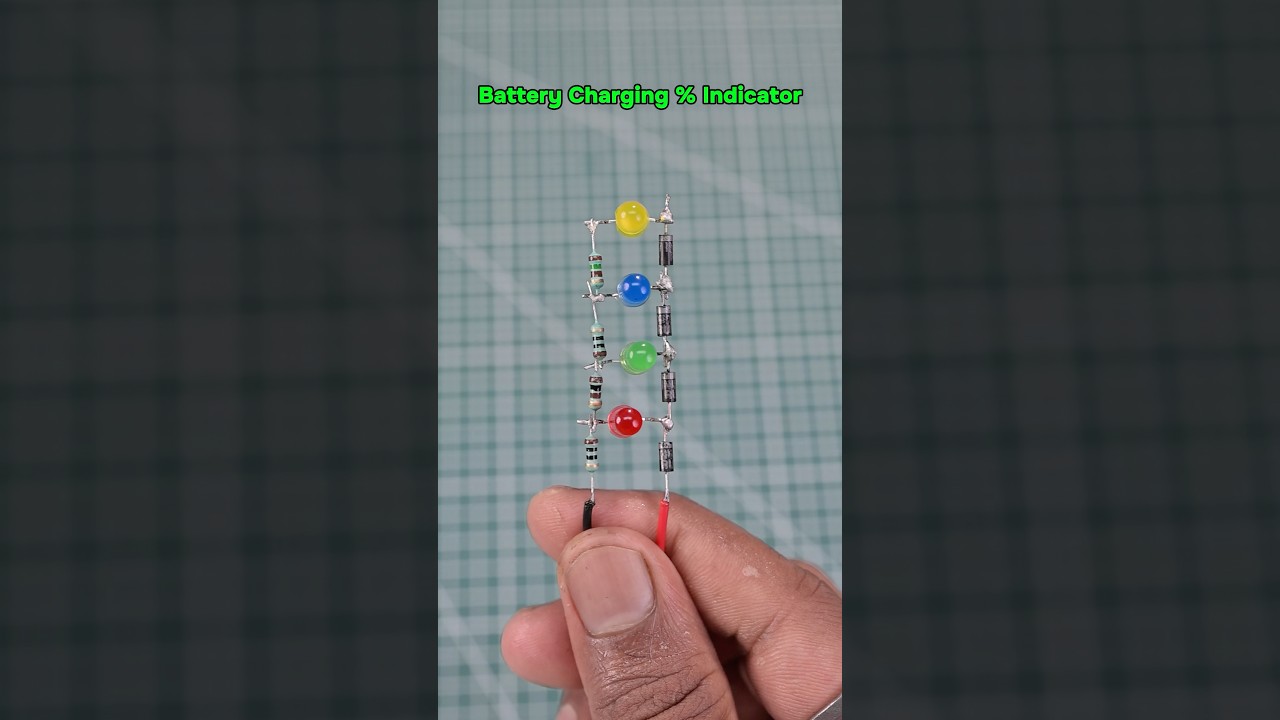 Simple DIY Project | DIY Battery Charge Level Indicator #shorts #battery #diyprojects #circuit